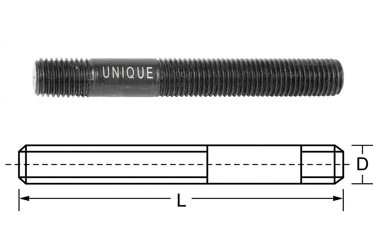 Unique Clamping Stud (IS: 13178: 1991) Code No: U30