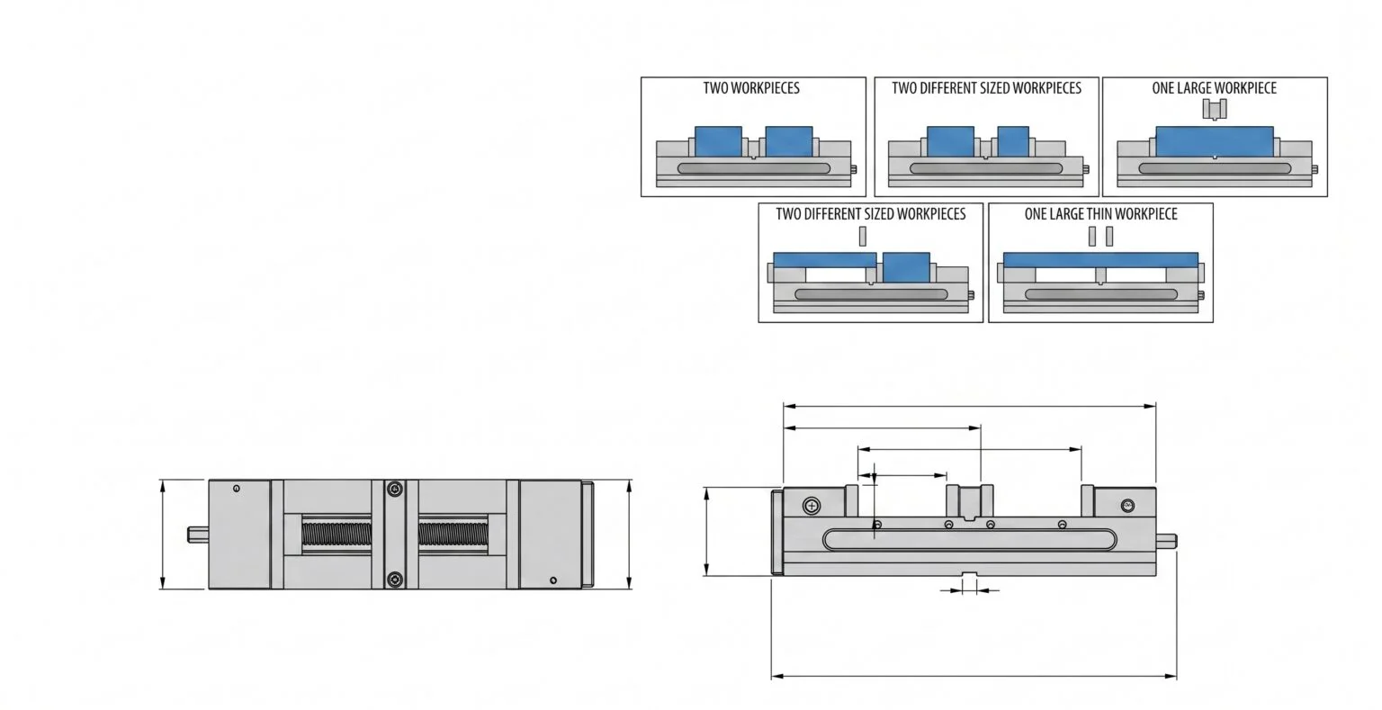 Unique Precision Dual Station Vise Code No: U355 - Image 2