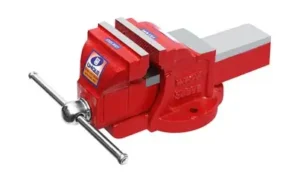 Engineer’s Bench Vice, Ductile Iron (Unbreakable Body), Fixed Base – Code No.U301 R STEEL